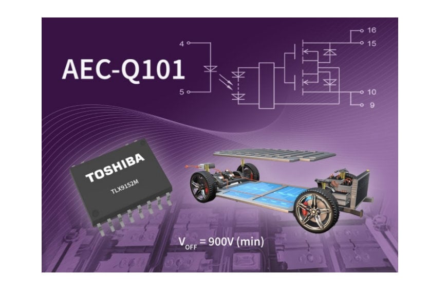 Toshiba introduces automotive photocoupler with output withstand voltage of 900V (min)